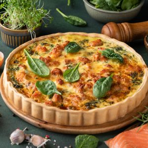 Лосось шпинат